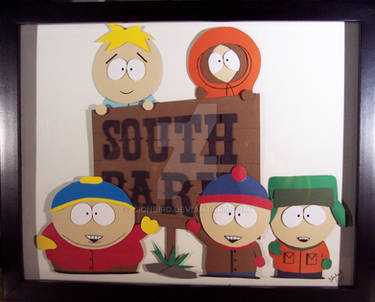South Park Paper Sculpture