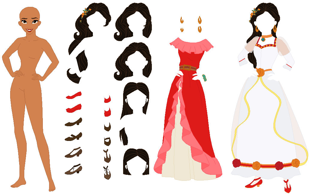 Paper Princess Base Disney Princess Base (Elena) by RColaPepsi16 on DeviantArt