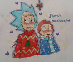 Merry Christmas! uwu C-137cest (Rick And Morty)