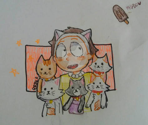 Crazy Cat Morty! FanArt [Pocket Mortys]