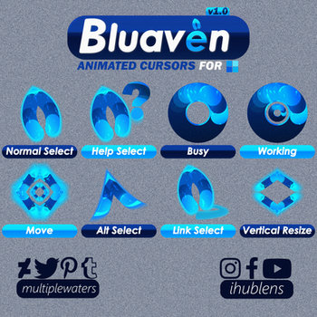 Bluaven (v1.0) Animated Cursors by Multiple Waters