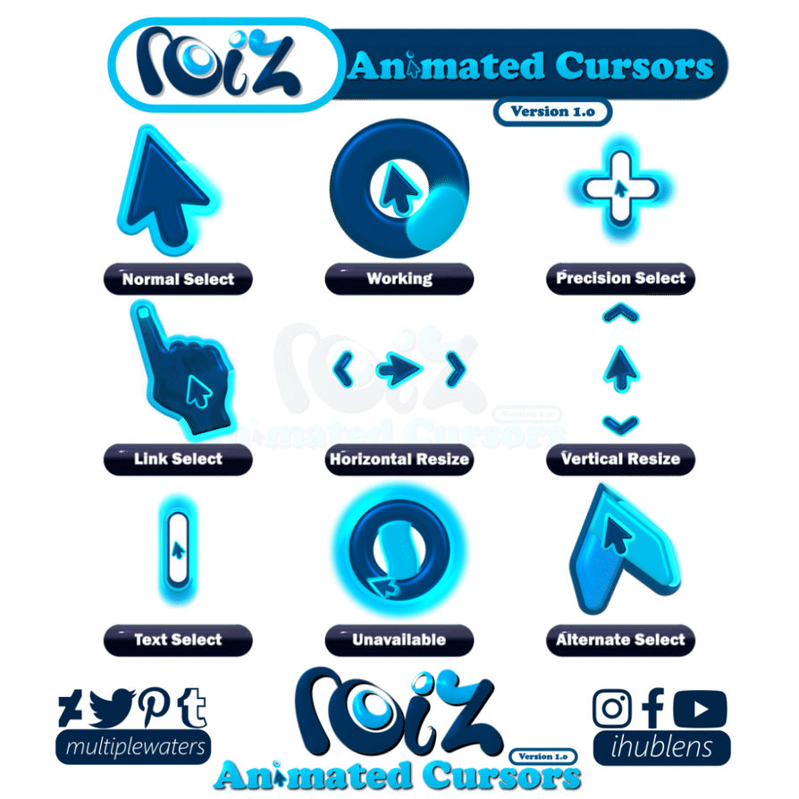 Noiz Animated Cursors v1.0 by MultipleWaters on DeviantArt