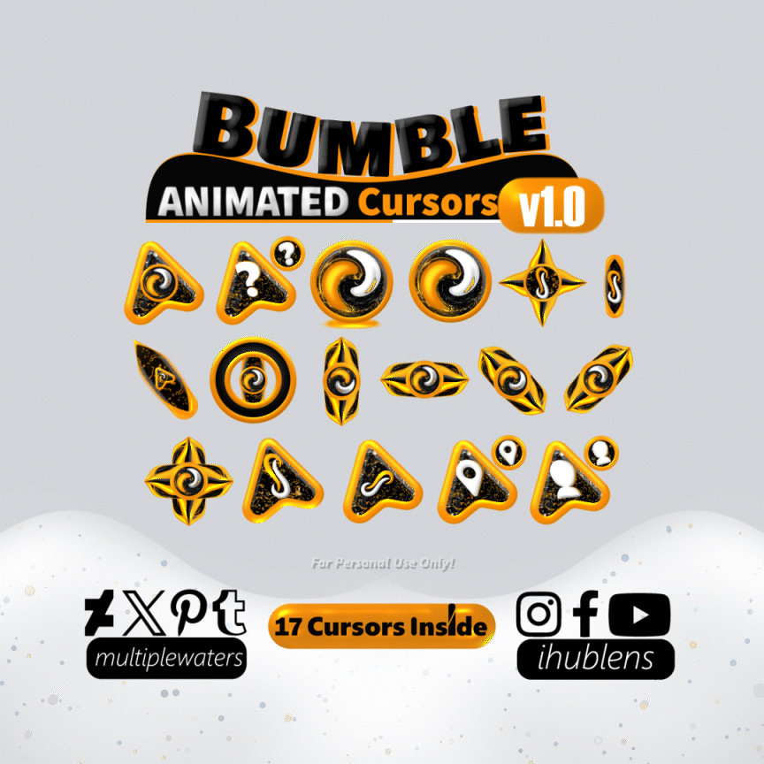 Bumble Animated Cursors (v1.0) by MultipleWaters on DeviantArt