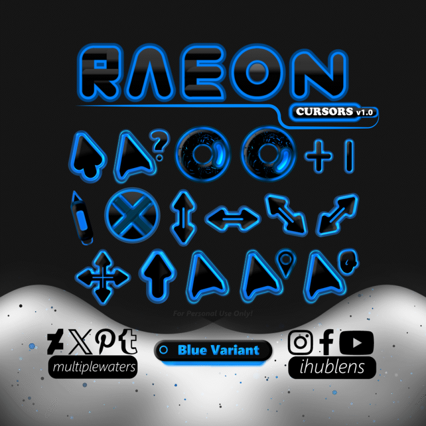 Trans Cursor Raeon Cursors v1.0 (Blue) by MultipleWaters on DeviantArt