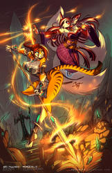 Tyla Tigress and Momiji Kitsune