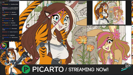 STREAMING NOW! Tyla Tigress and Vel Bunny Gardens