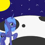 Princess luna on moon =(