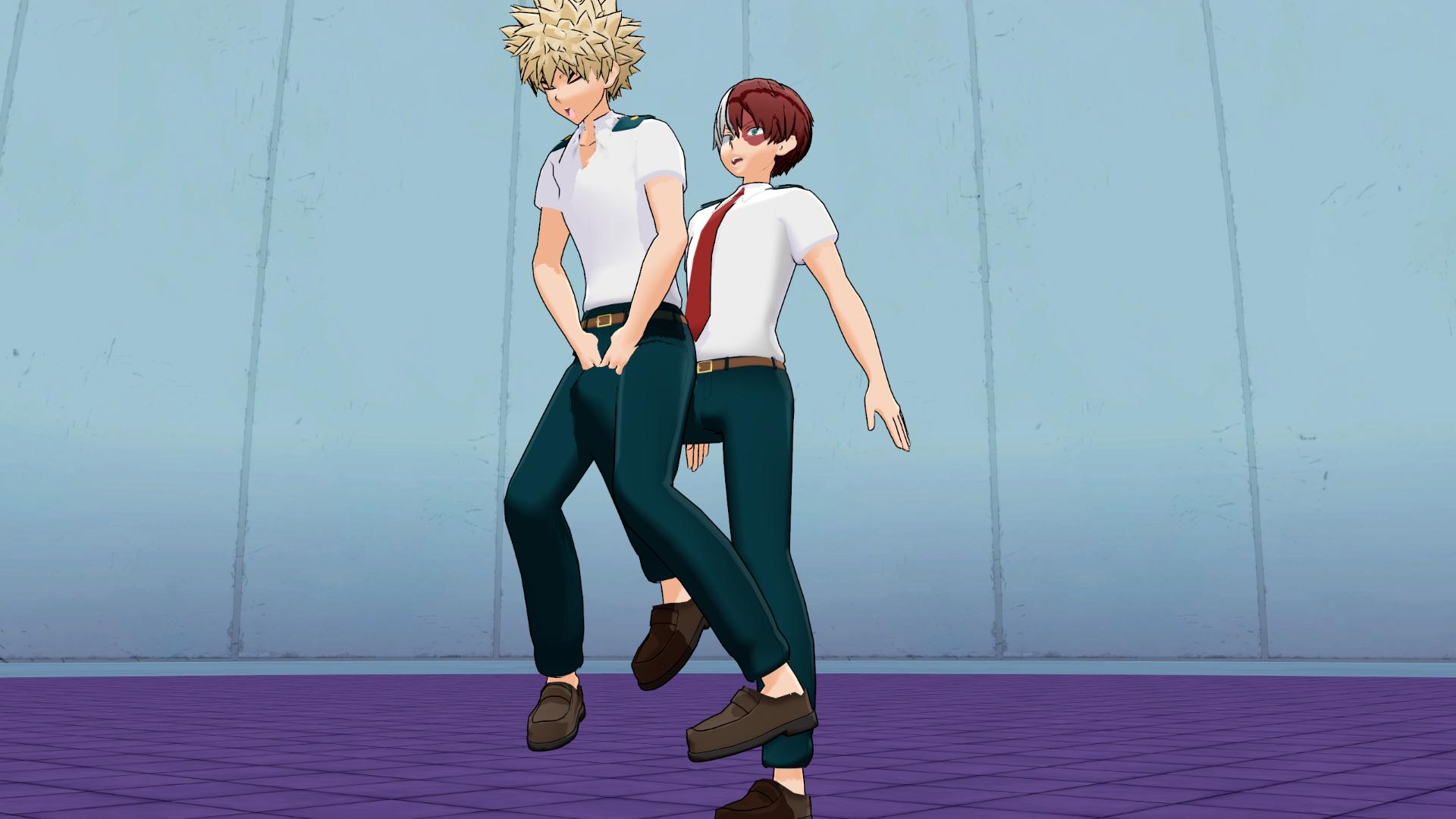 Shoto kicked Bakugo in the balls by Alex1donum on DeviantArt