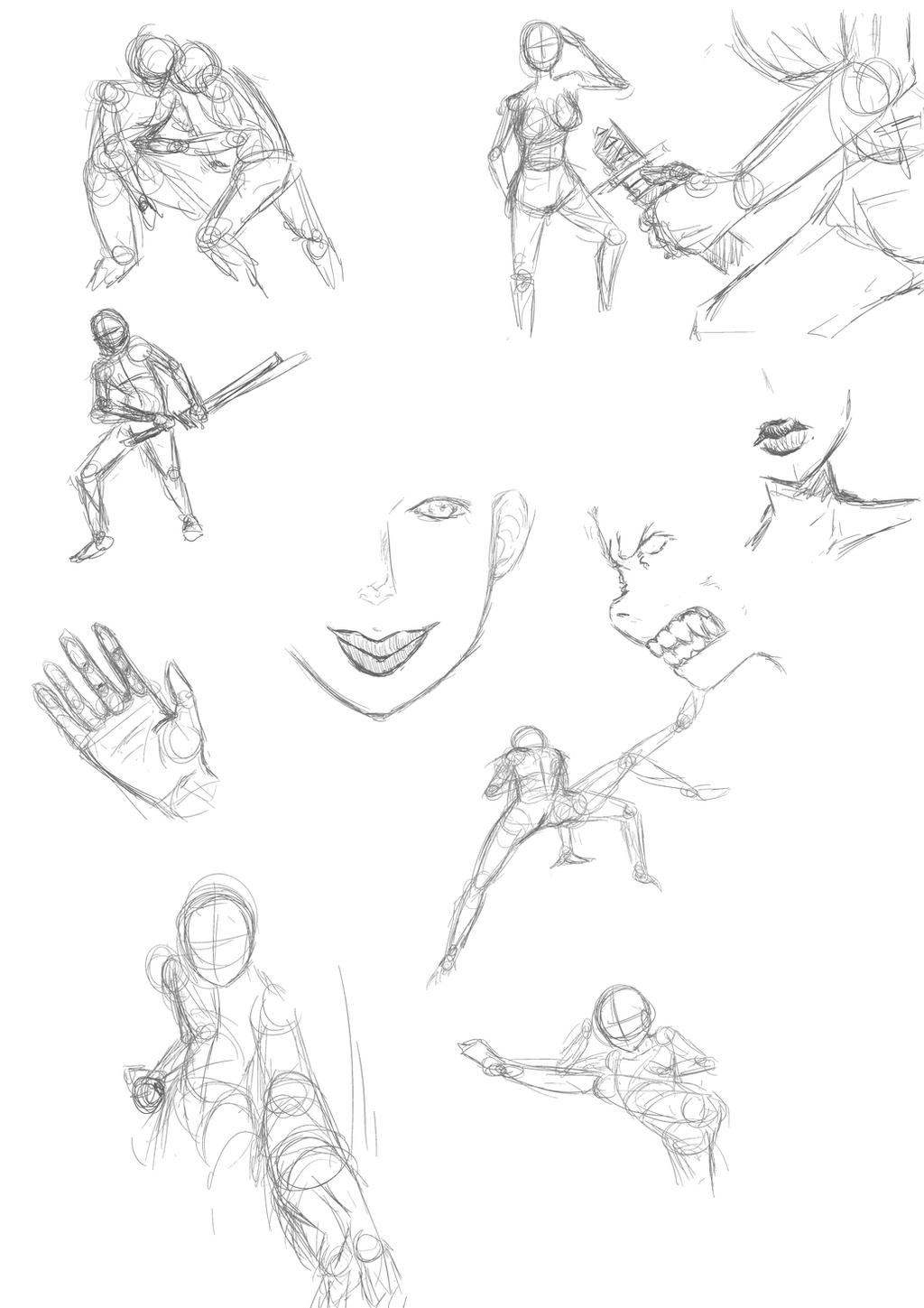 Quick Sketches by MessatanienCarder