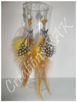 Earrings .:Yellow Fairies:.