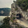 Road along the Danube