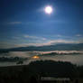 Mountain Zlatar at night