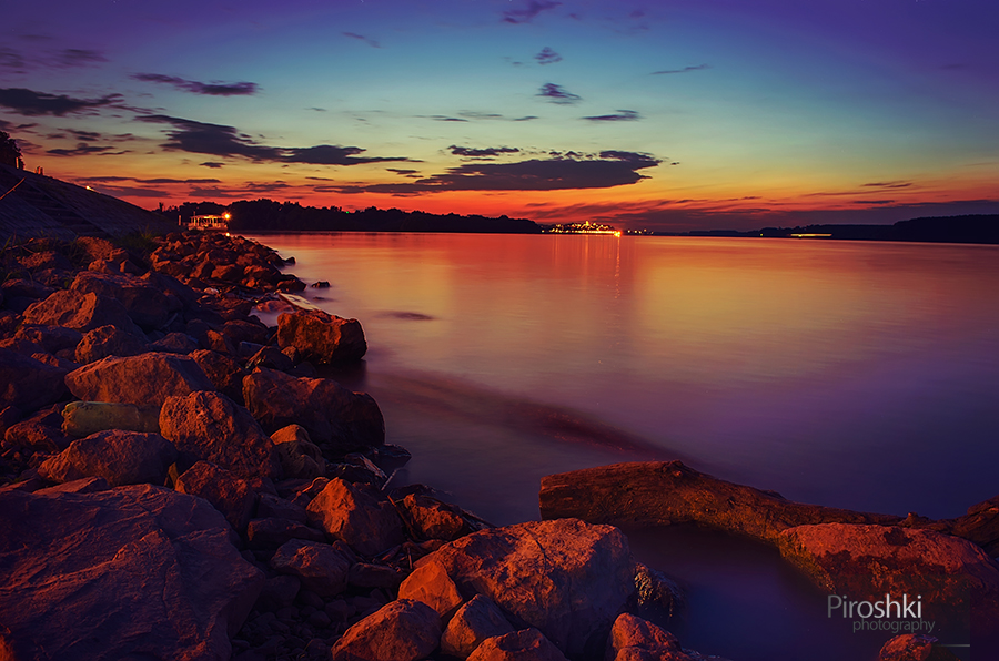 In the distance, there is a Zemun