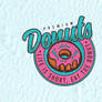 Donuts Vintage Badge Logo