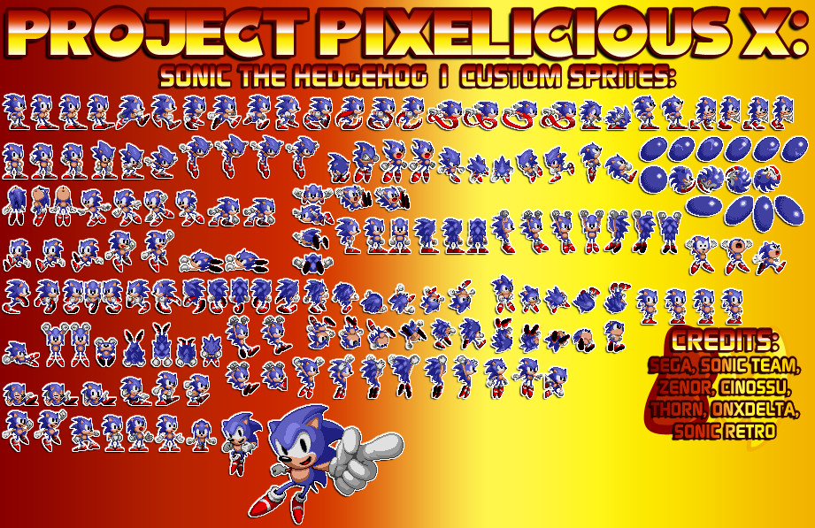 Teen Sonic in Sonic 1 Sprites by LuisToons12345 on DeviantArt