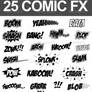 25 Comic Sound FX (Vector Set)