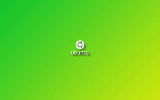 Ubuntu Flat Shadow Green Retina Wallpaper