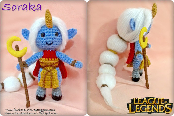 Soraka - League of legends amigurumi doll