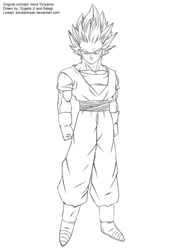 Super Saiyan 4 Gogeta Free Coloring Pages - Gogeta Super Saiyan Blue  Drawing, Full Size PNG…