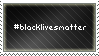 #BlackLivesMatter stamp