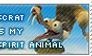 Scrat ..My Spirit Animal Stamp