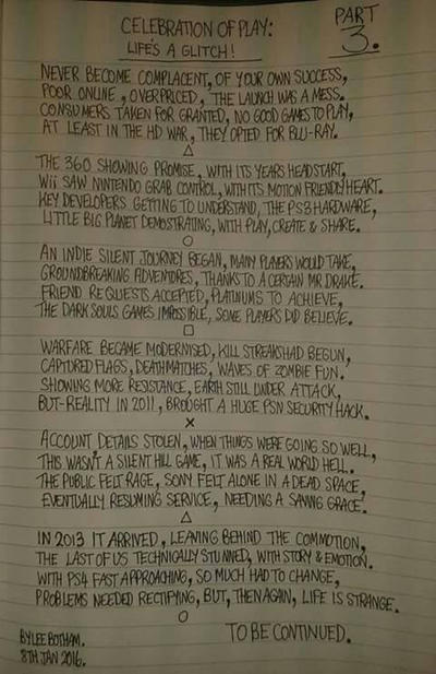 Console Poem Playstation poem pg3 by LeeBothamart on DeviantArt