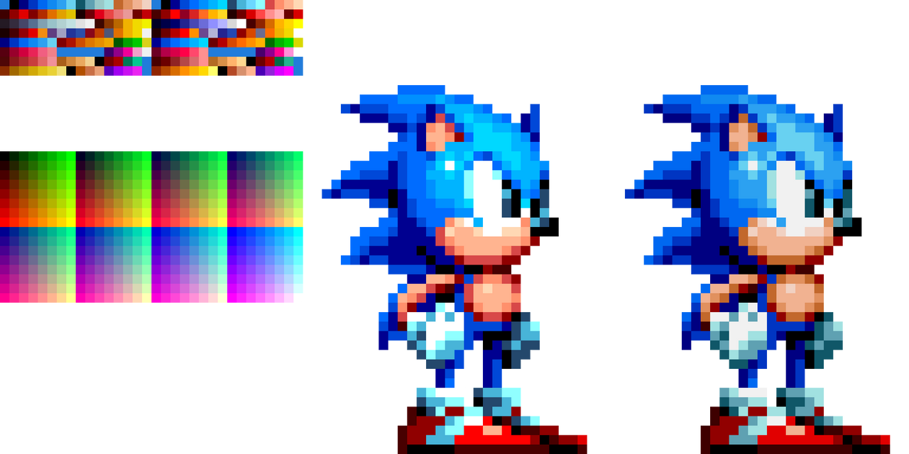 Sonic Mania - 9-bit RGB conversion of palette by longnecklupin on ...