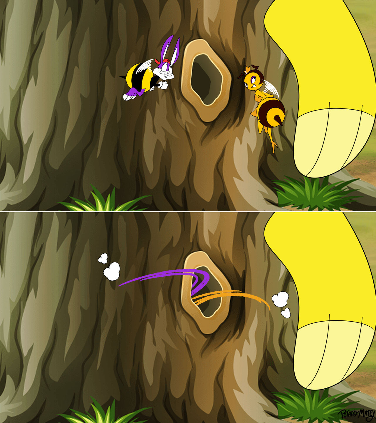 Bee Deviantart Style The Bees Beneath Bea 2 by PotateyMatey on DeviantArt