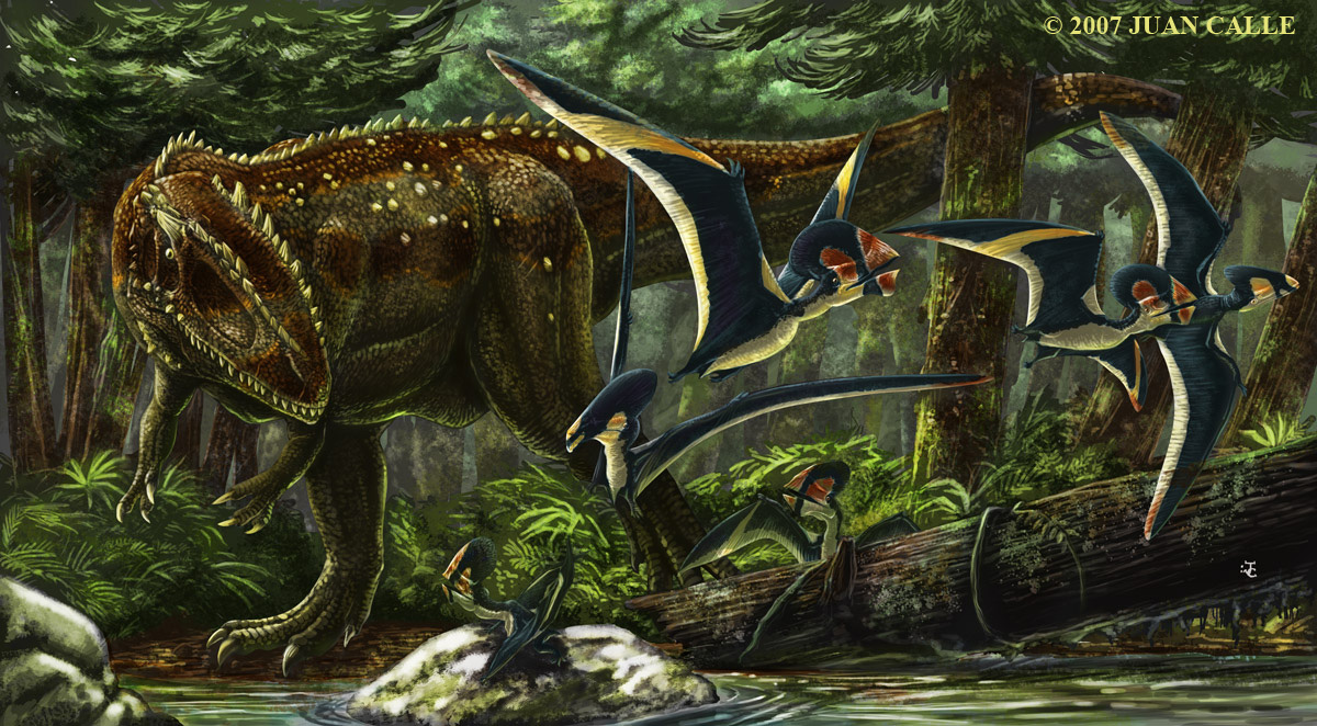 Giganotosaurus and Tapejaras