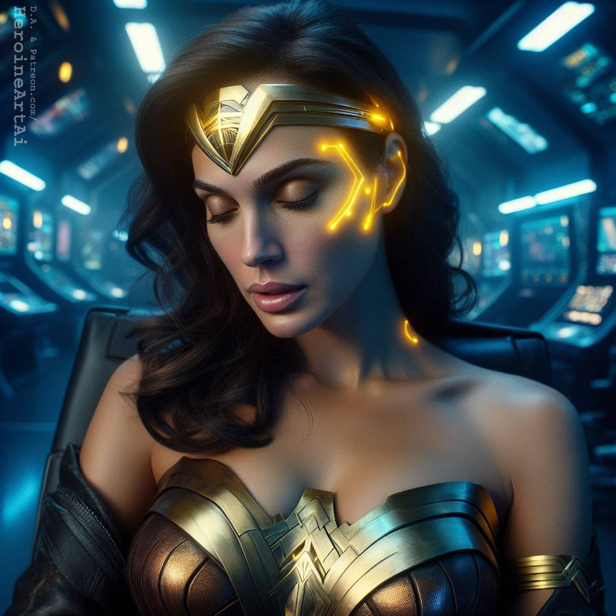 Woman In Control Future Wonder Woman Mind Control Device (3) by HeroineArtAi on DeviantArt