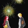 NARUTO! Let's go see HANABI (fireworks)!! -black