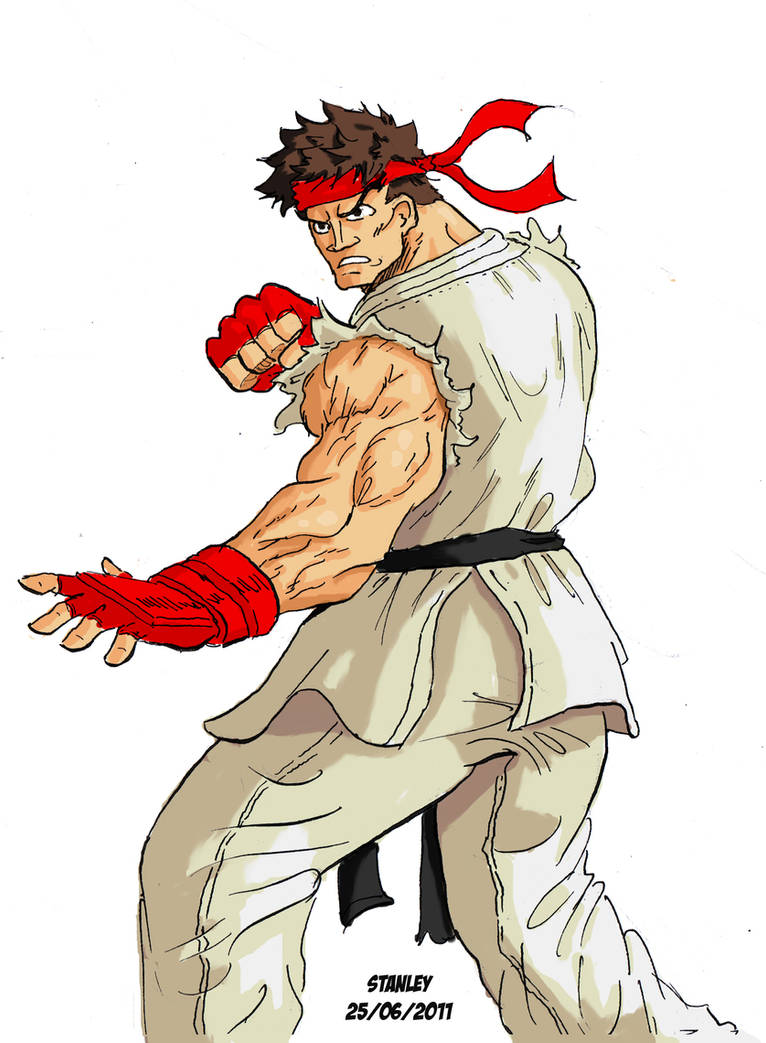 80s Ryu ryu colored by Sk8rock69 on DeviantArt