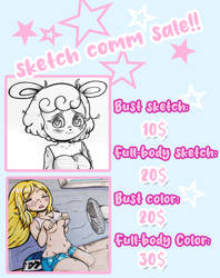 Sketch Commissions on Sale!