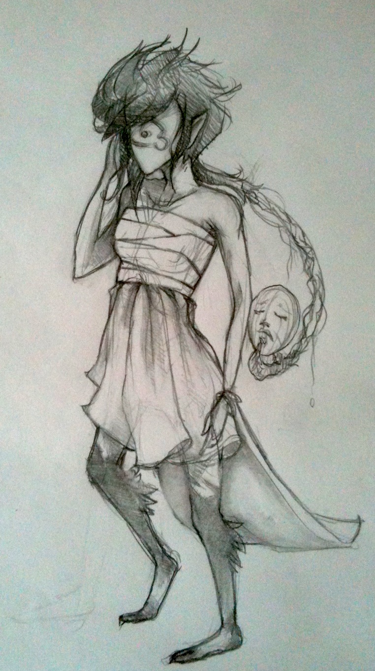 Yamask Gijinka Sketch