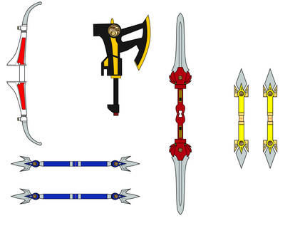 MMPR weapons