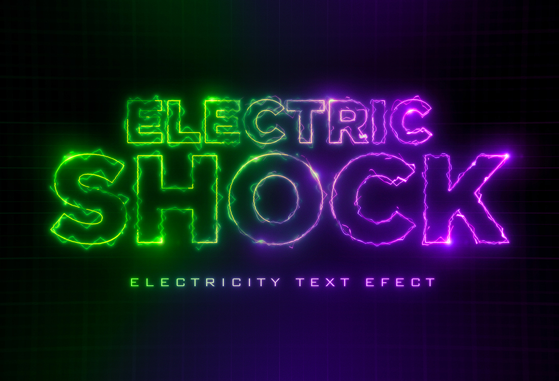 Electric Text Effect by Graphicart99 on DeviantArt