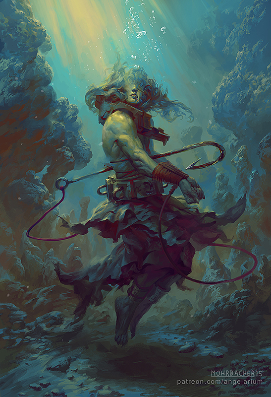 Rahab, Angel of the Deep by PeteMohrbacher
