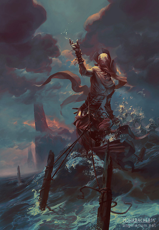 Ananiel, Angel of Storms by PeteMohrbacher