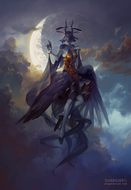 Leliel, Angel of Night by PeteMohrbacher