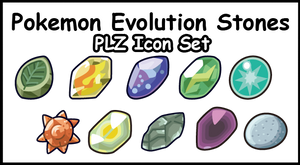 PLZ Icons Pokemon Evolution-Stones