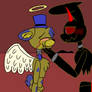 Angel Goldie and demon tex