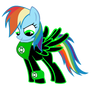 Rainbow Dash the Green Lantern