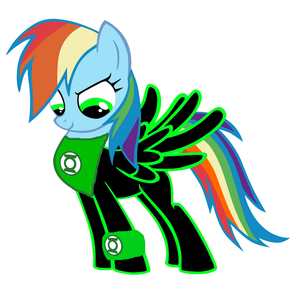 Rainbow Dash the Green Lantern by MotownWarrior01 on DeviantArt