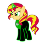 Sunset Shimmer the Green Lantern
