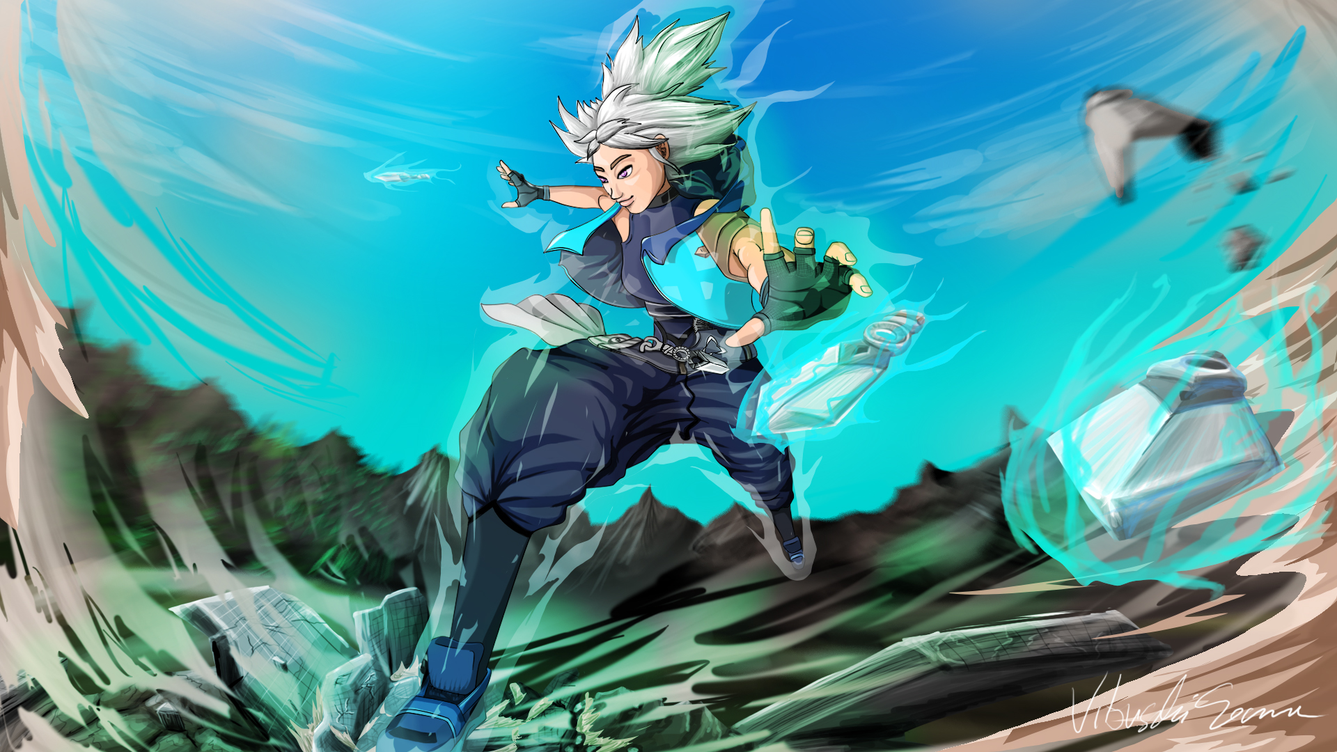 VALORANT splash art JETT by Vitosoma on DeviantArt