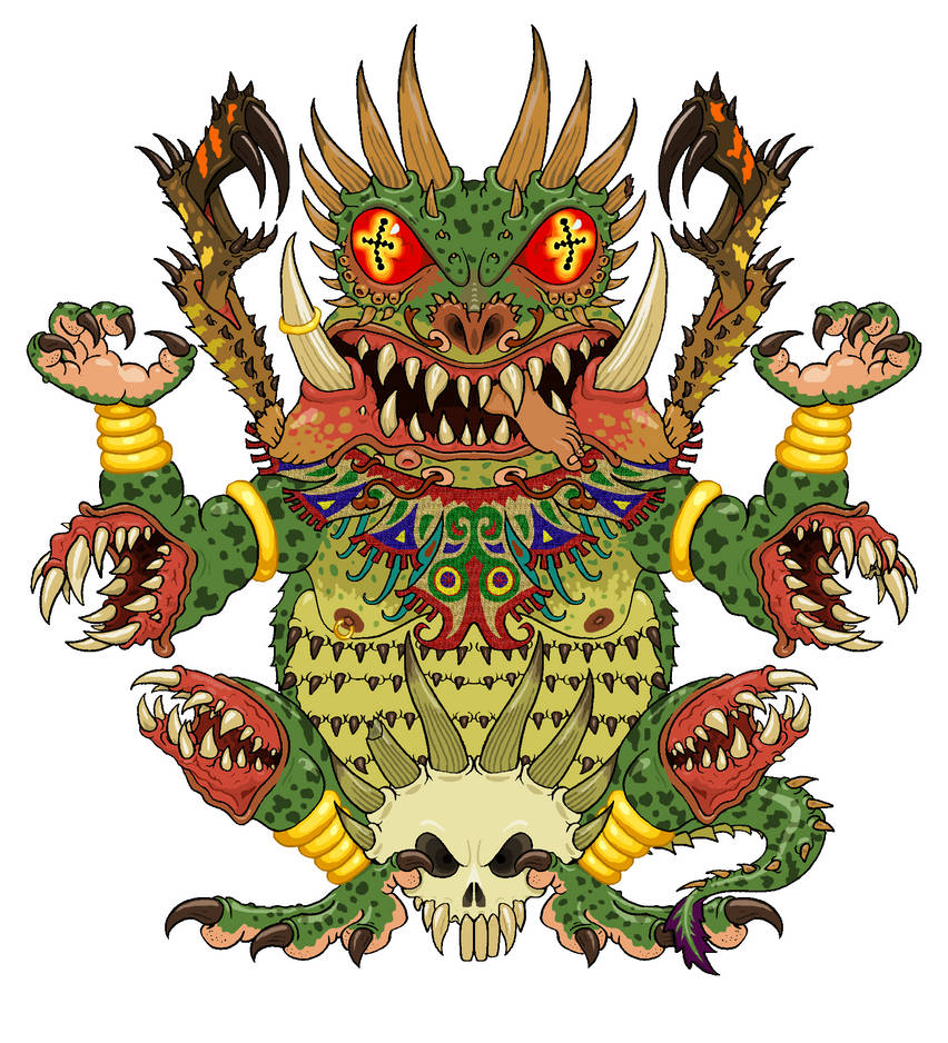 Tlaltecuhtli by MisterBug on DeviantArt