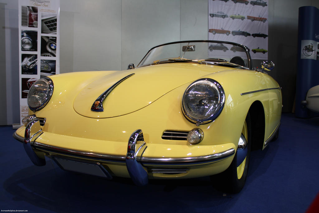 Yellow porshe