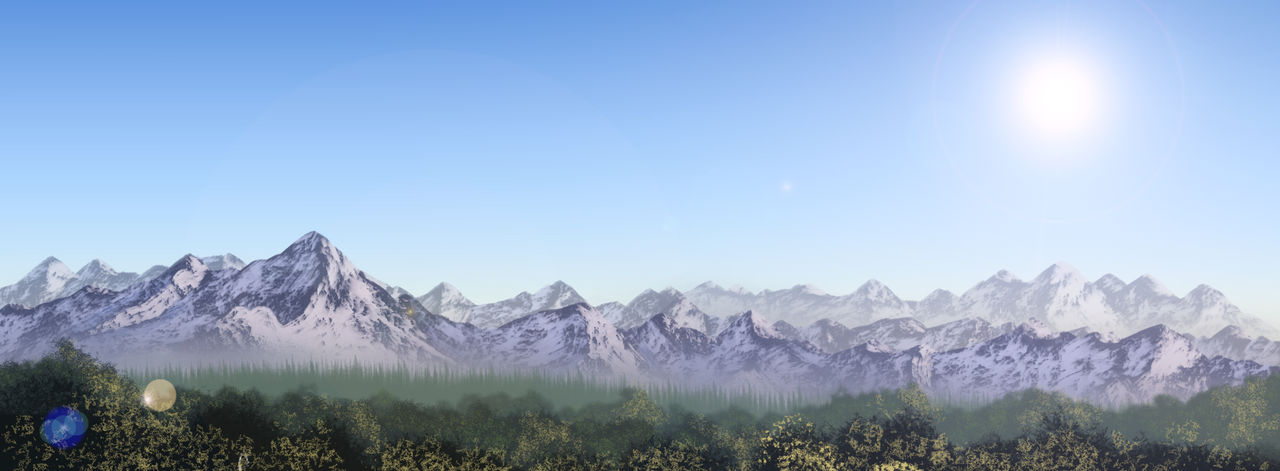 Distant Ridges by ZerOA9 on DeviantArt