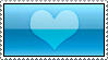 Aqua Heart Stamp by AHMED-ART