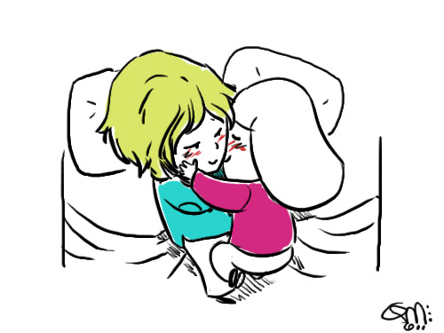 Faberry Chibi Cuddle Time